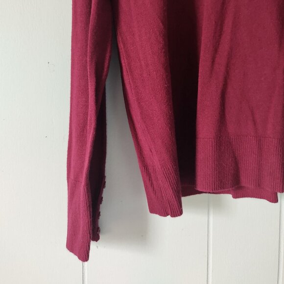 Reitmans Raspberry Long Sleeve Sweater - Picture 6 of 7